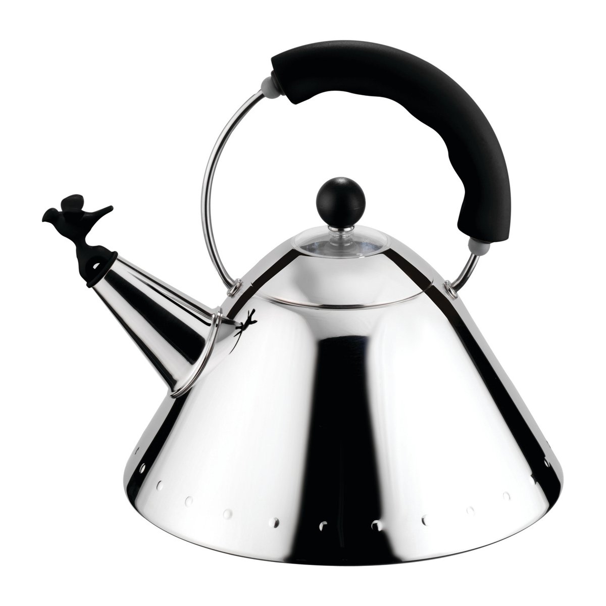 Alessi Alessi 9093 -vedenkeitin Musta-lintu