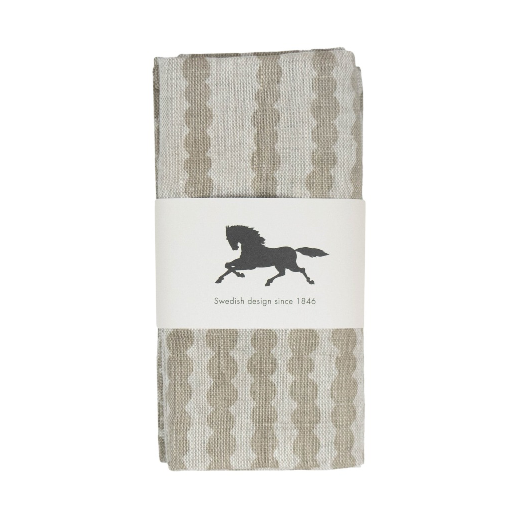 Almedahls Pricktyg servetti 45×45 cm 2 kpl Luonnollinen-Taupe