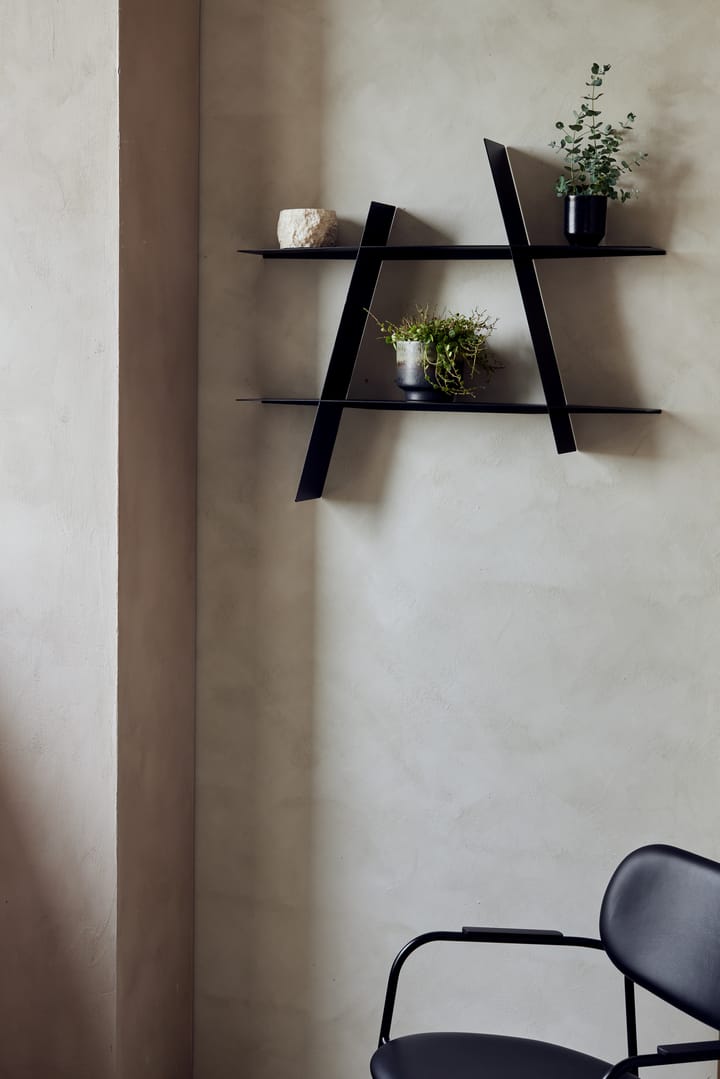 A-Shelf seinähylly Large 78x12x67 cm, Black Andersen Furniture