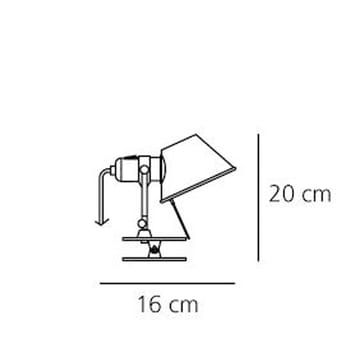 Tolomeo pinza micro seinävalaisin - alumiini - Artemide