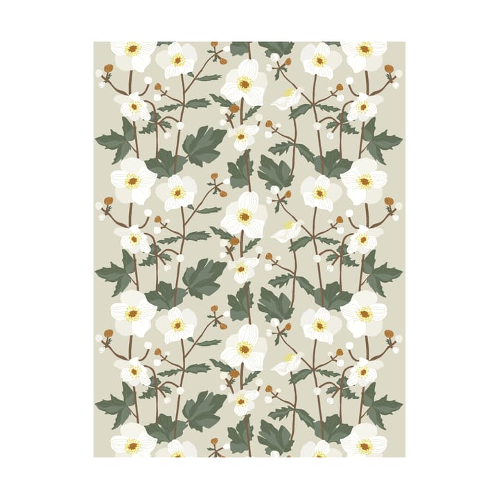 Anemoni kangas - Beige - Arvidssons Textil