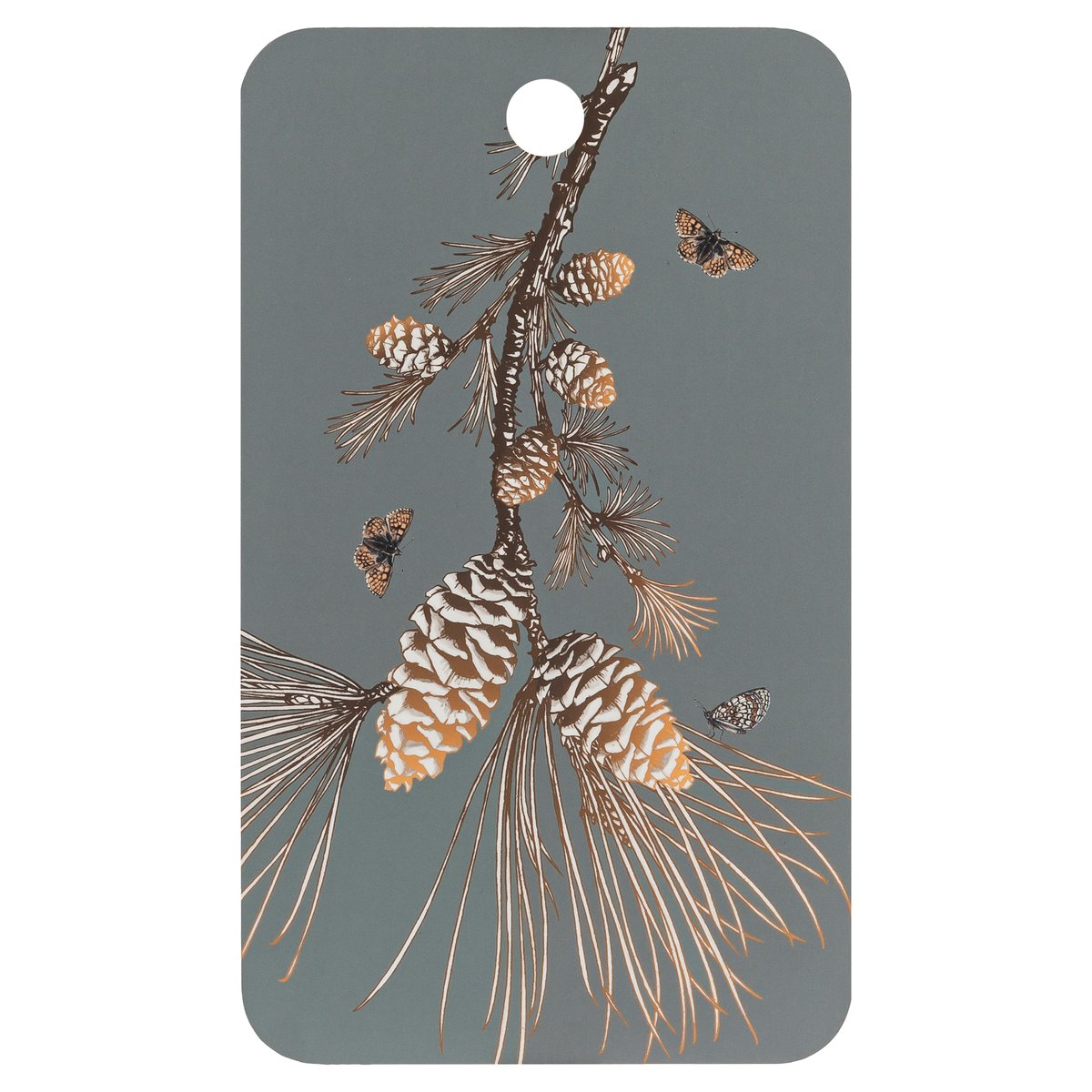 Åry Home Pine Cone -leikkuulauta 20×34 cm Moss grey