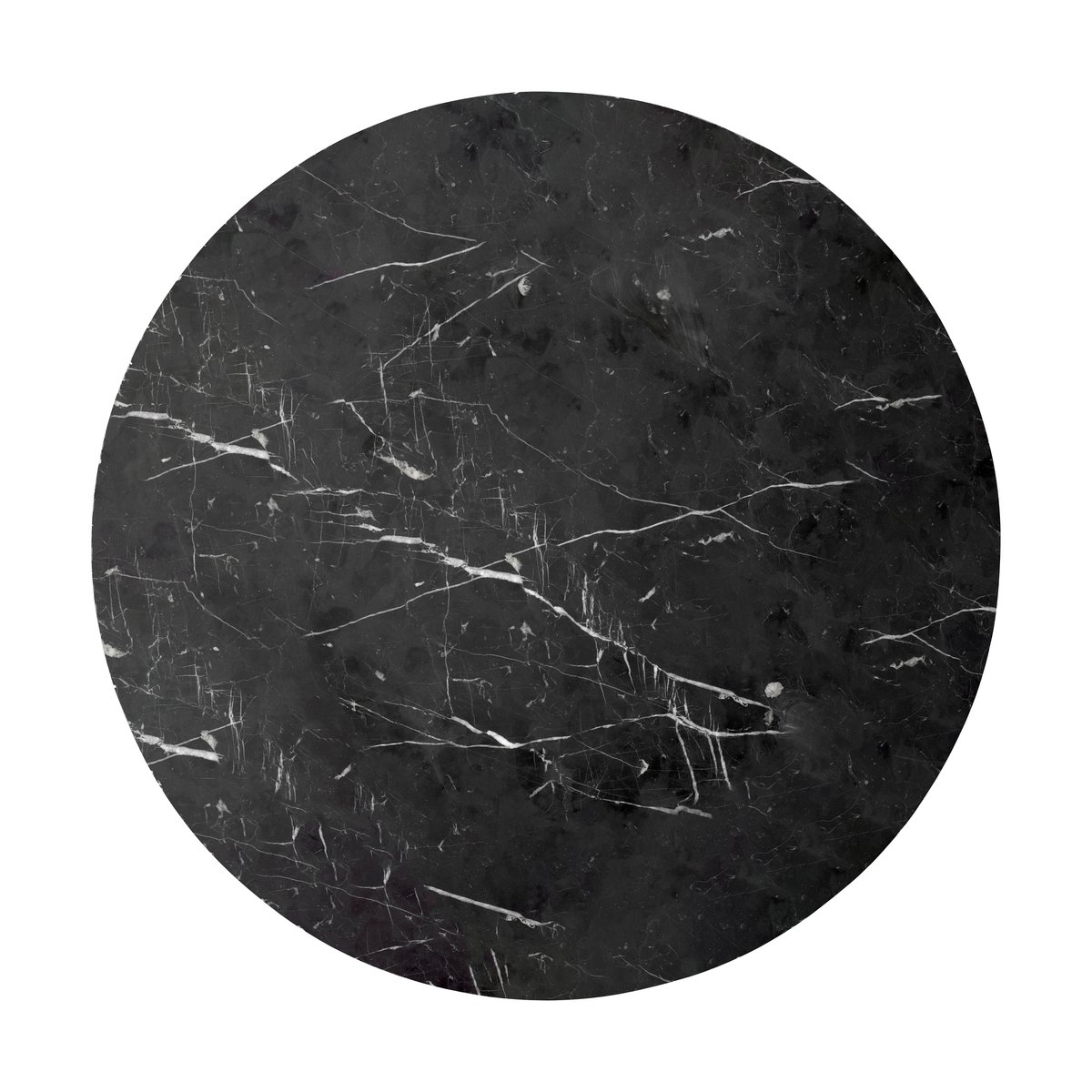 Audo Copenhagen Androgyne pöytälevy sivupöytä Ø65 cm Nero Marquina