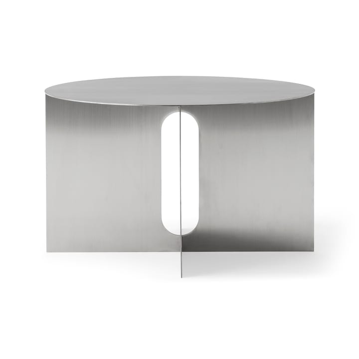 Androgyne sivupöytä Ø63 cm, Brushed steel Audo Copenhagen