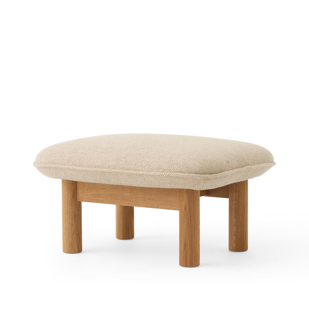 Audo Copenhagen Brasilia jalkarahi Kangas bouclé 02 beige tammirunko