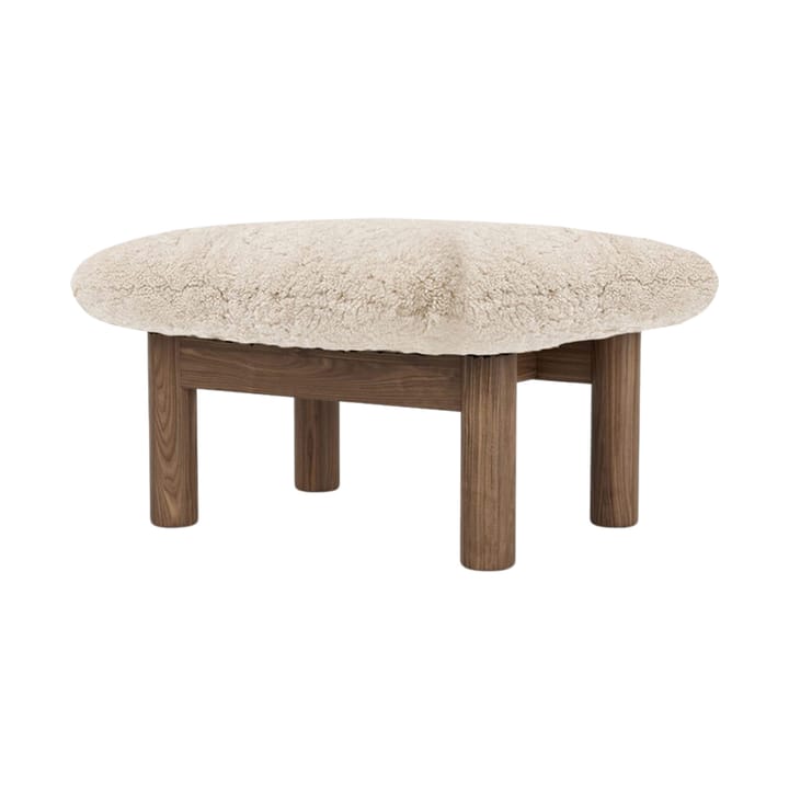 Brasilia jalkarahi - Walnut-Nature sheepskin curly - Audo Copenhagen