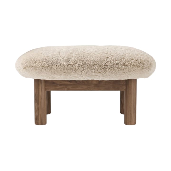 Brasilia jalkarahi, Walnut-Nature sheepskin curly Audo Copenhagen