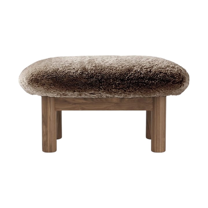 Brasilia jalkarahi, Walnut-Sahara sheepskin curly Audo Copenhagen