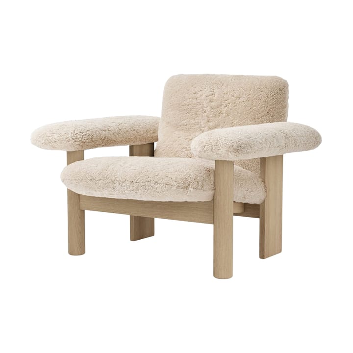 Brasilia nojatuoli low back - Natural oak-Nature sheepskin curly - Audo Copenhagen