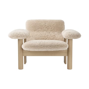 Brasilia nojatuoli low back - Natural oak-Nature sheepskin curly - Audo Copenhagen