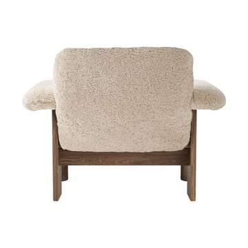 Brasilia nojatuoli low back - Walnut-Nature sheepskin curly - Audo Copenhagen