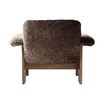 Brasilia nojatuoli low back - Walnut-Sahara sheepskin curly - Audo Copenhagen