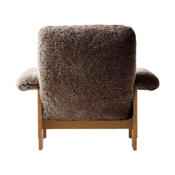 Brasilia nojatuoli, Natural oak-Sahara sheepskin curly Audo Copenhagen