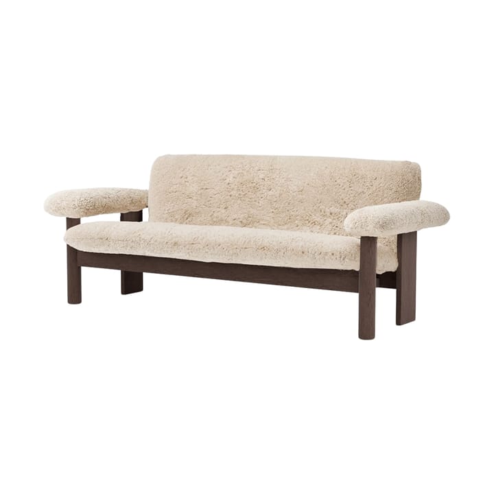 Brasilia sohva 2-istuttava - Dark oak-Nature sheepskin curly - Audo Copenhagen