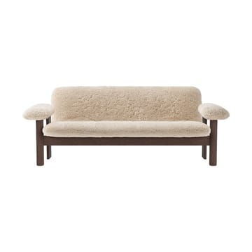 Brasilia sohva 2-istuttava - Dark oak-Nature sheepskin curly - Audo Copenhagen