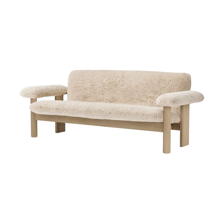 Brasilia sohva 2-istuttava - Natural oak-Nature sheepskin curly - Audo Copenhagen