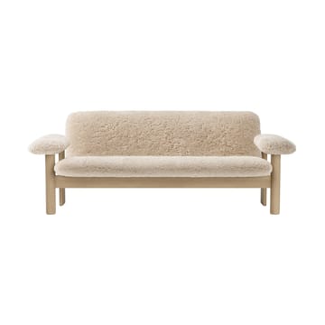 Brasilia sohva 2-istuttava - Natural oak-Nature sheepskin curly - Audo Copenhagen