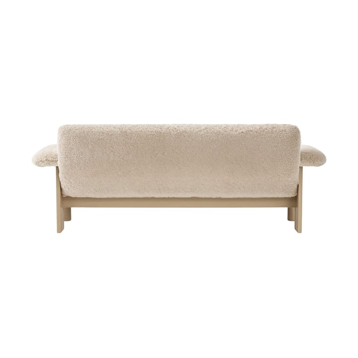 Brasilia sohva 2-istuttava, Natural oak-Nature sheepskin curly Audo Copenhagen