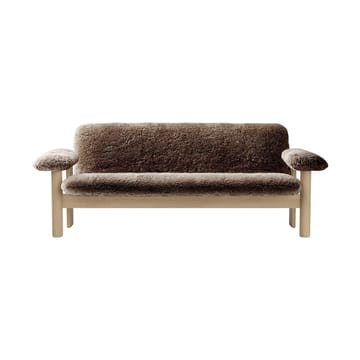 Brasilia sohva 2-istuttava - Natural oak-Sahara sheepskin curly - Audo Copenhagen