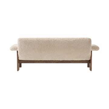 Brasilia sohva 2-istuttava - Walnut-Nature sheepskin curly - Audo Copenhagen