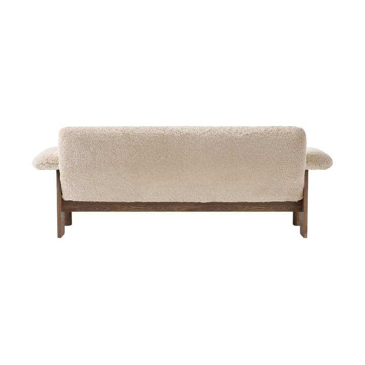 Brasilia sohva 2-istuttava, Walnut-Nature sheepskin curly Audo Copenhagen