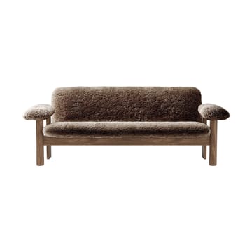 Brasilia sohva 2-istuttava - Walnut-Sahara sheepskin curly - Audo Copenhagen