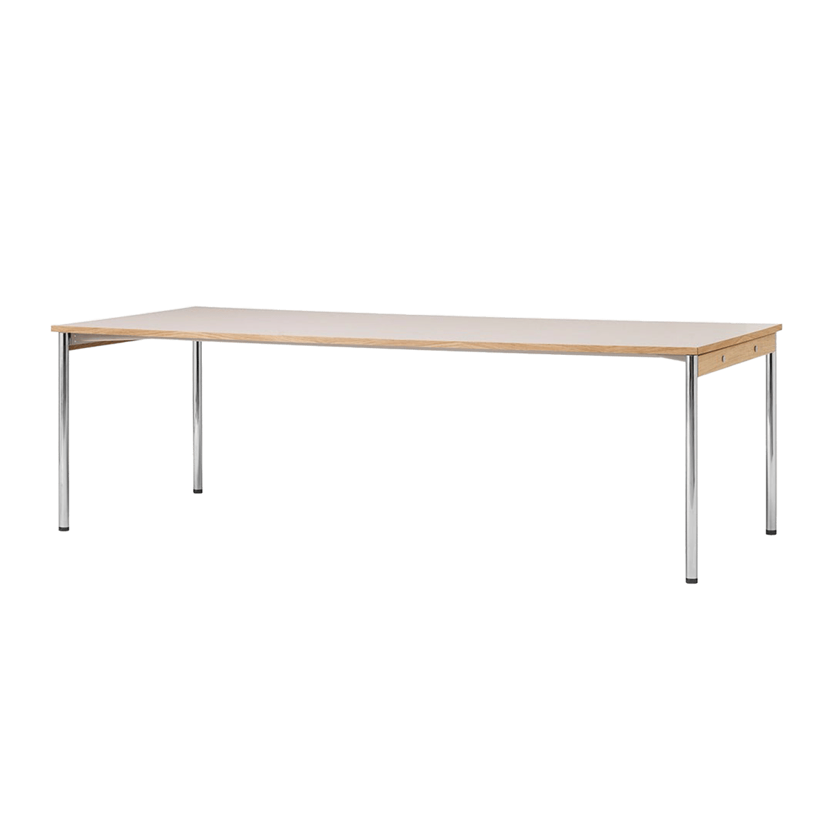 Audo Copenhagen Co Table konferenssipöytä 240x100cm Chrome laminate creme