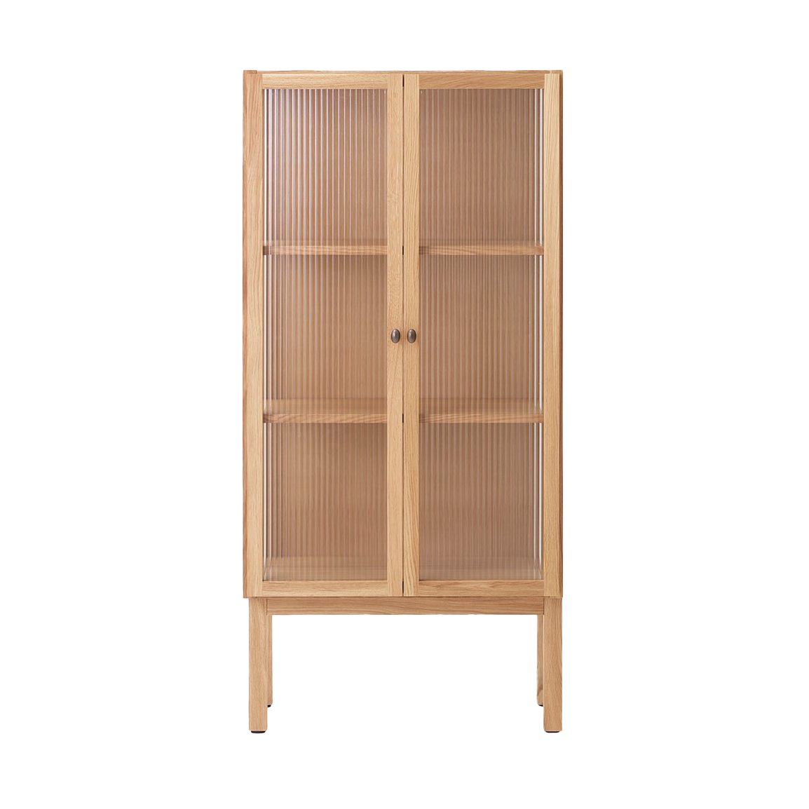 Audo Copenhagen Curiosity kaappi lasiovilla 143 cm Oak