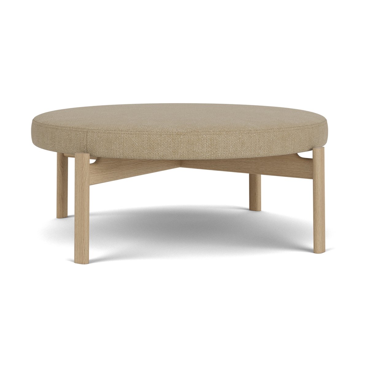 Audo Copenhagen Passage istuinrahi Ø98,5 cm Natural oak-Audo Bouclé 02