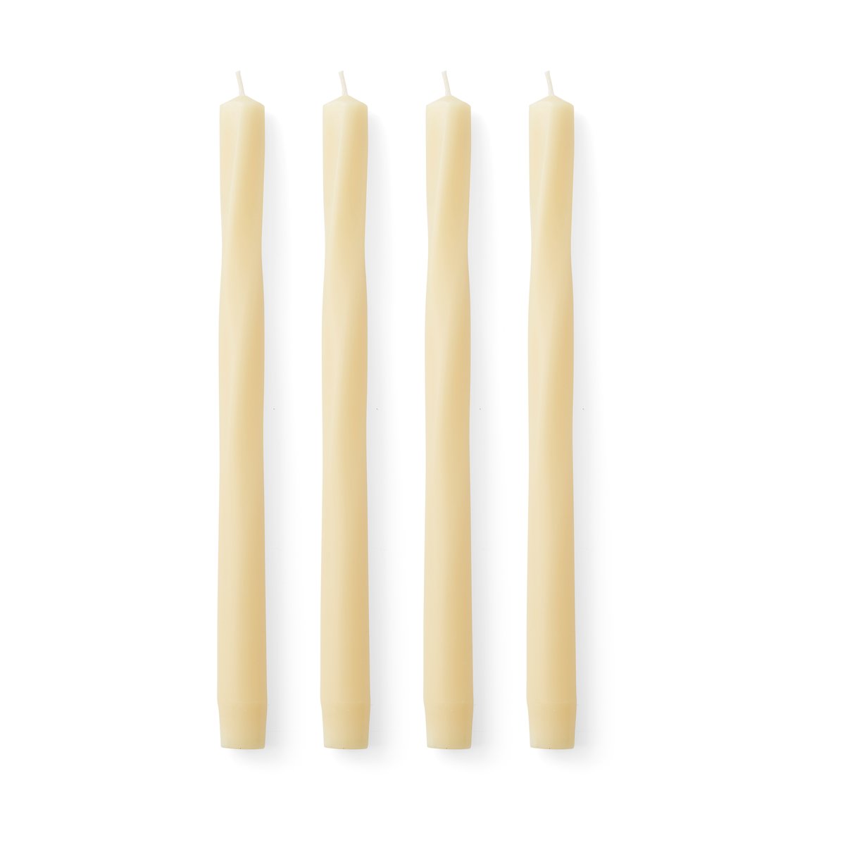 Audo Copenhagen Twist kynttilä 30 cm 4-pakkaus Ivory