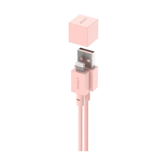 Cable 1 USB-A ja Lightning-kaapeli 1,7 m - Pink - Avolt