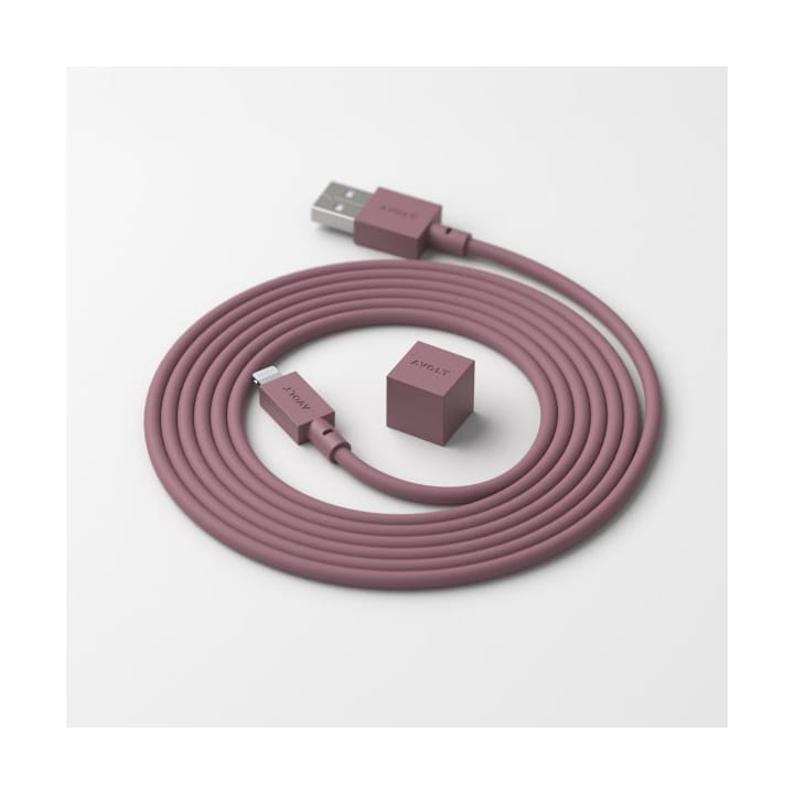 Cable 1 USB-A ja Lightning-kaapeli 1,7 m - Rusty red - Avolt