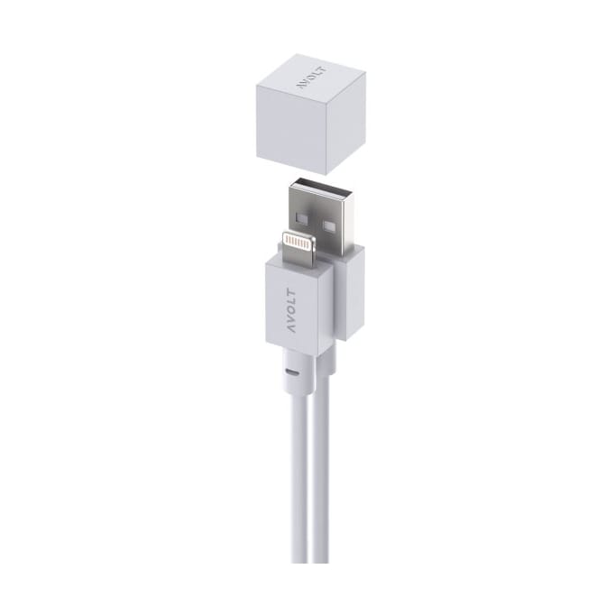 Cable 1 USB-A ja Lightning-kaapeli 1,7 m - White - Avolt