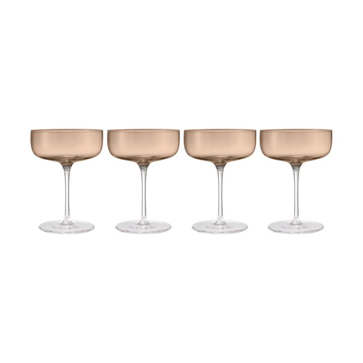 Fuumi samppanjalasi Coupe 28 cl 4-pack - Coffee-Kirkas - Blomus