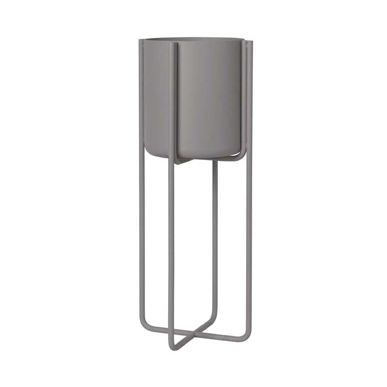 blomus Kena jalallinen ruukku S 55 cm Steel gray (tummanharmaa)