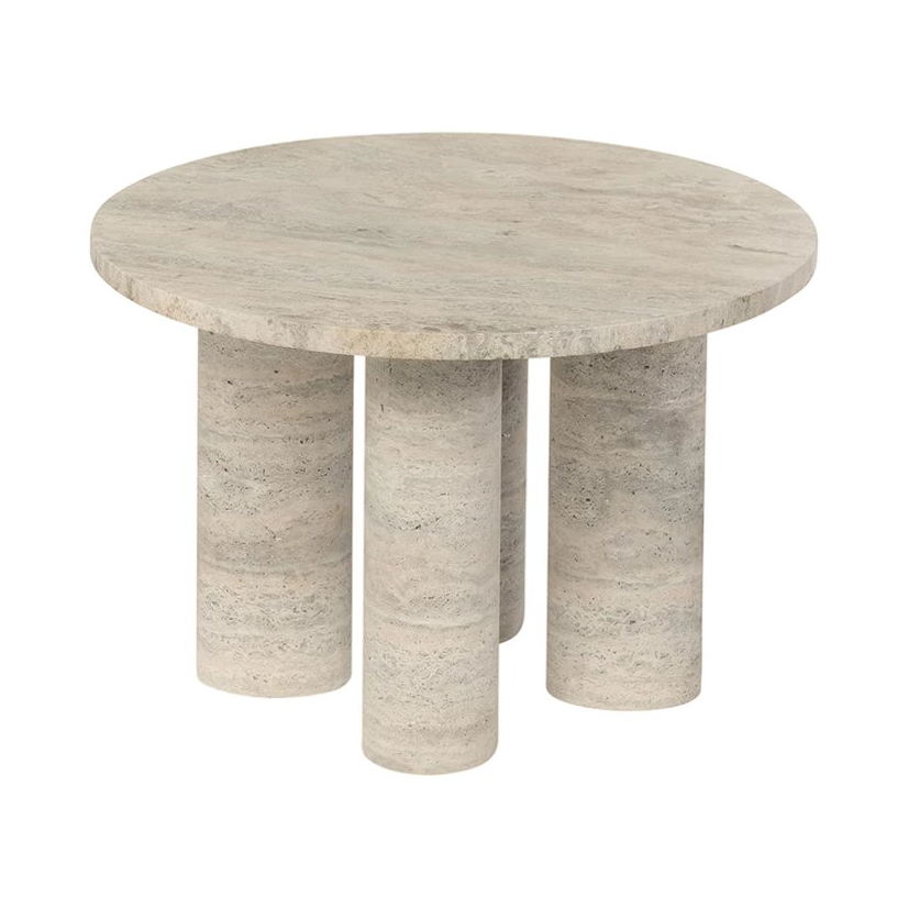 blomus Volos sohvapöytä S Ø52 cm Travertine