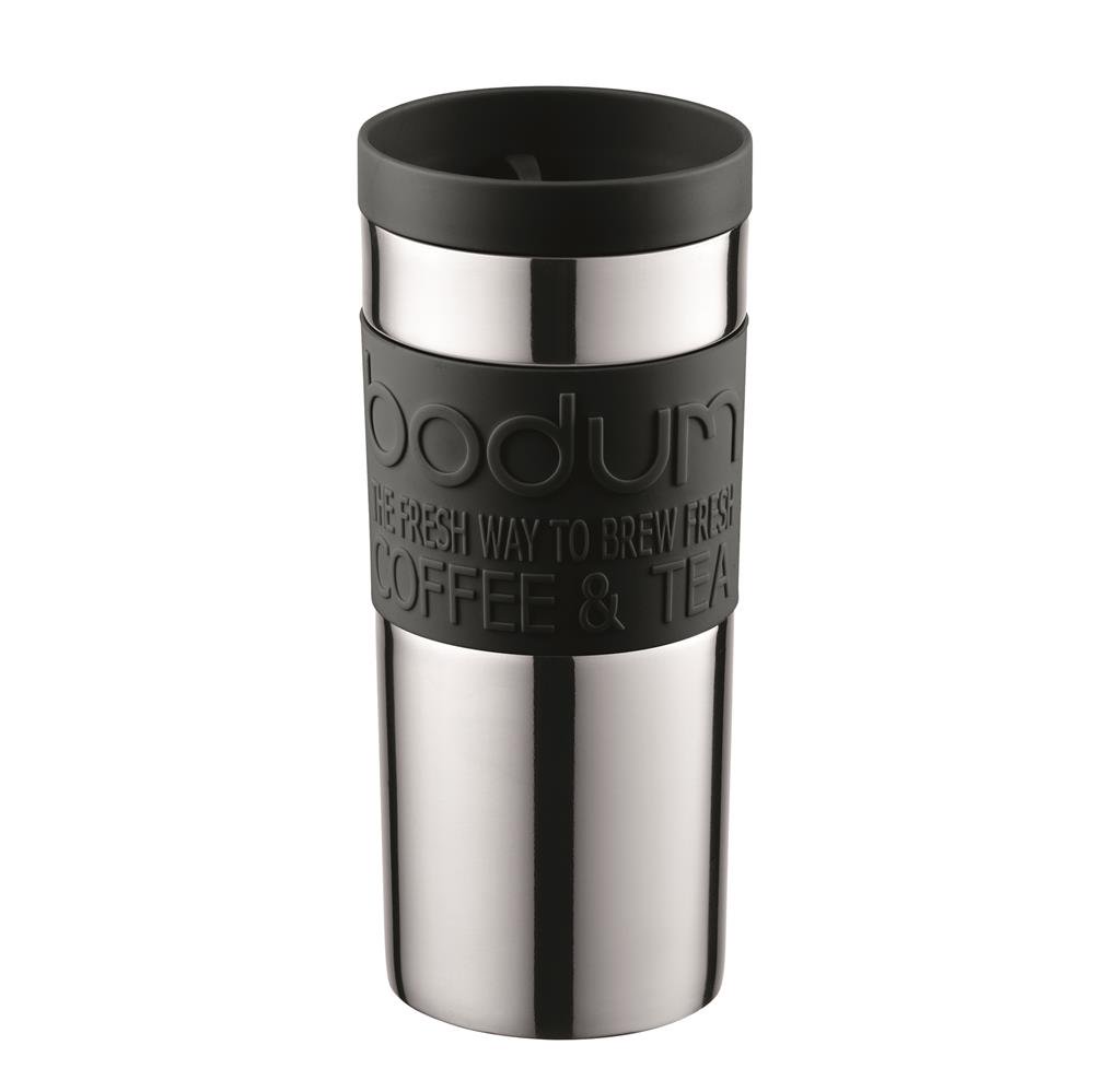 Bodum Bodum Travel Mug kromi pieni musta