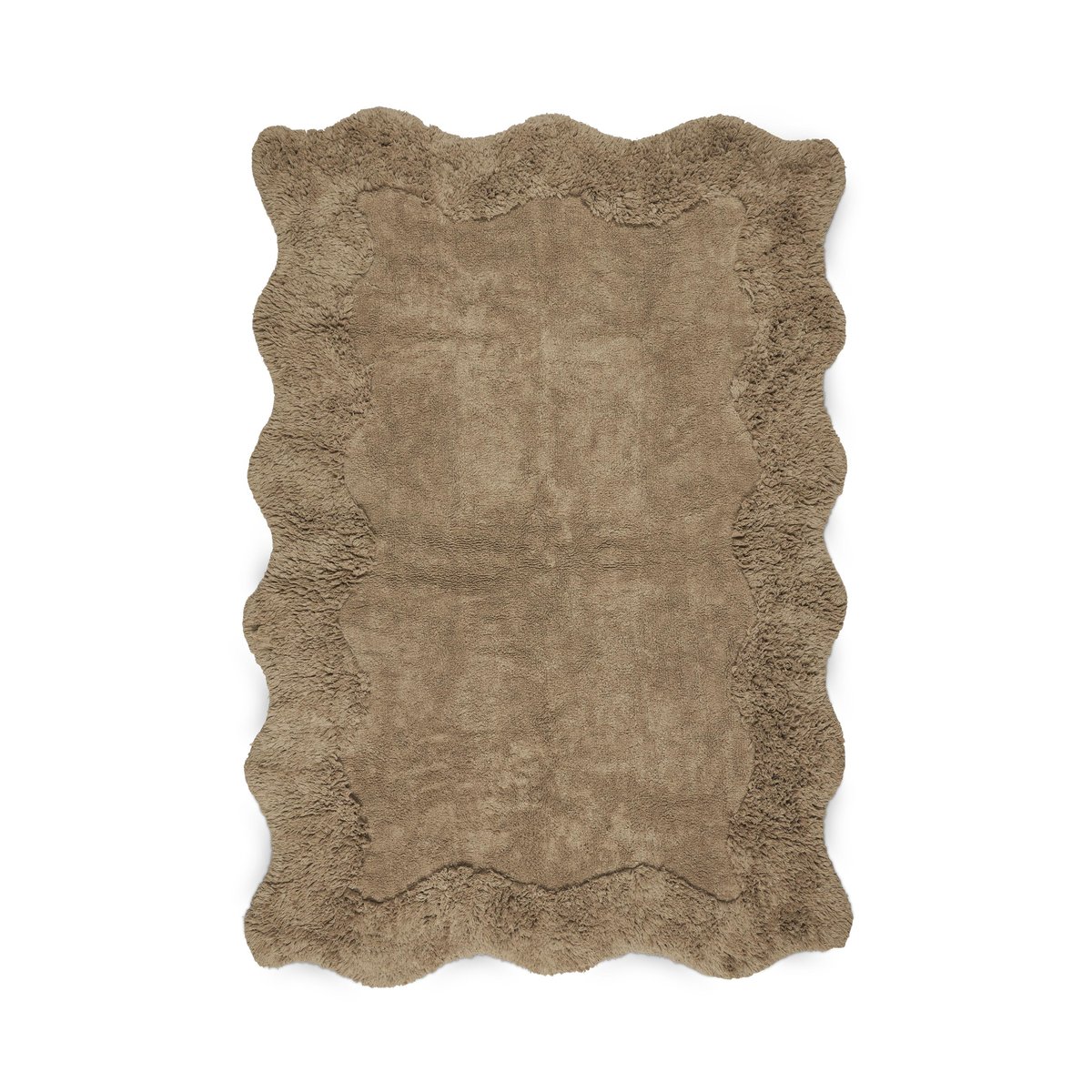 Boel & Jan Curly puuvillamatto 160×230 cm Beige