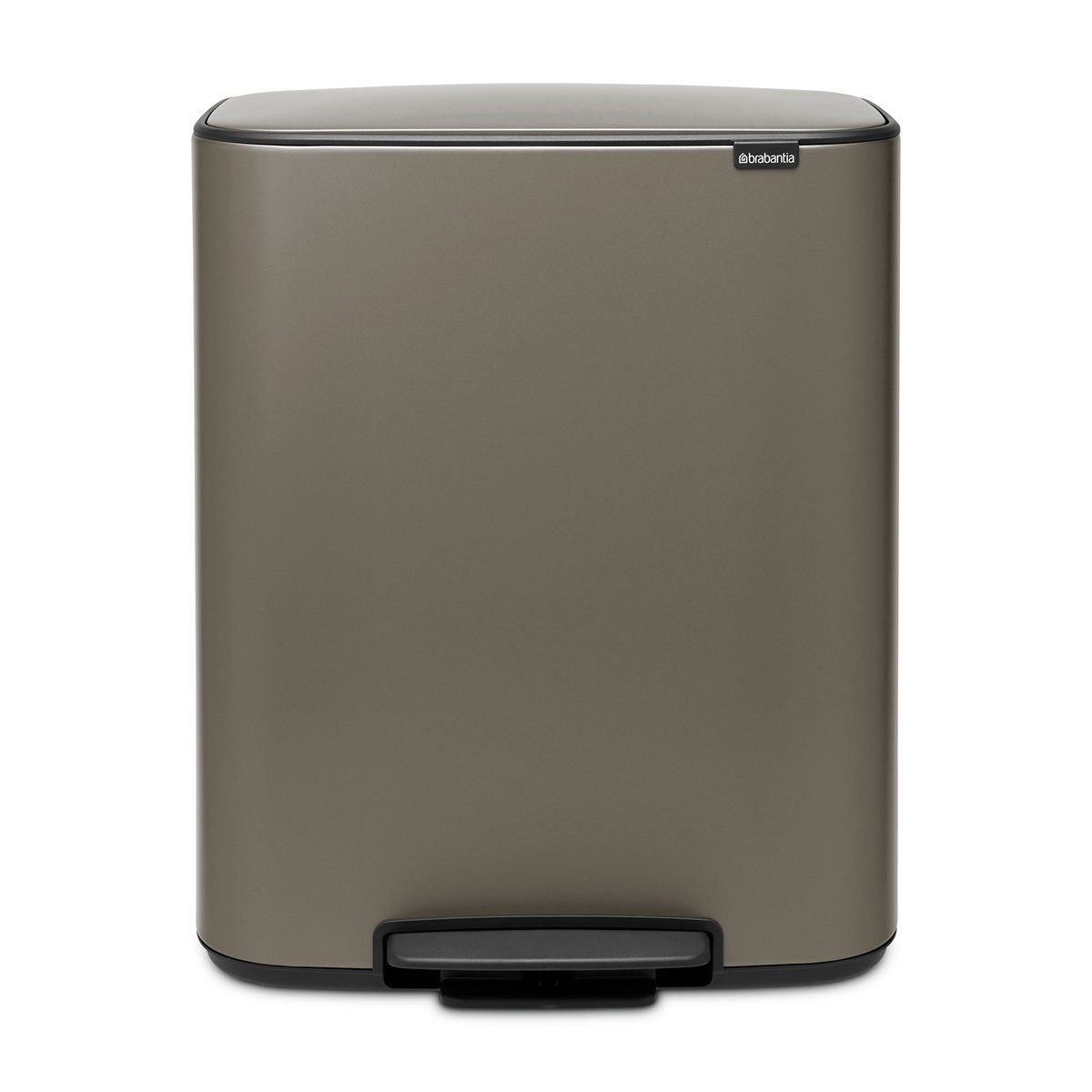 Brabantia Bo bin poljinroskis 2×30 L Platina