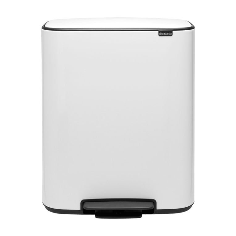 Brabantia Bo bin poljinroskis 2×30 L White