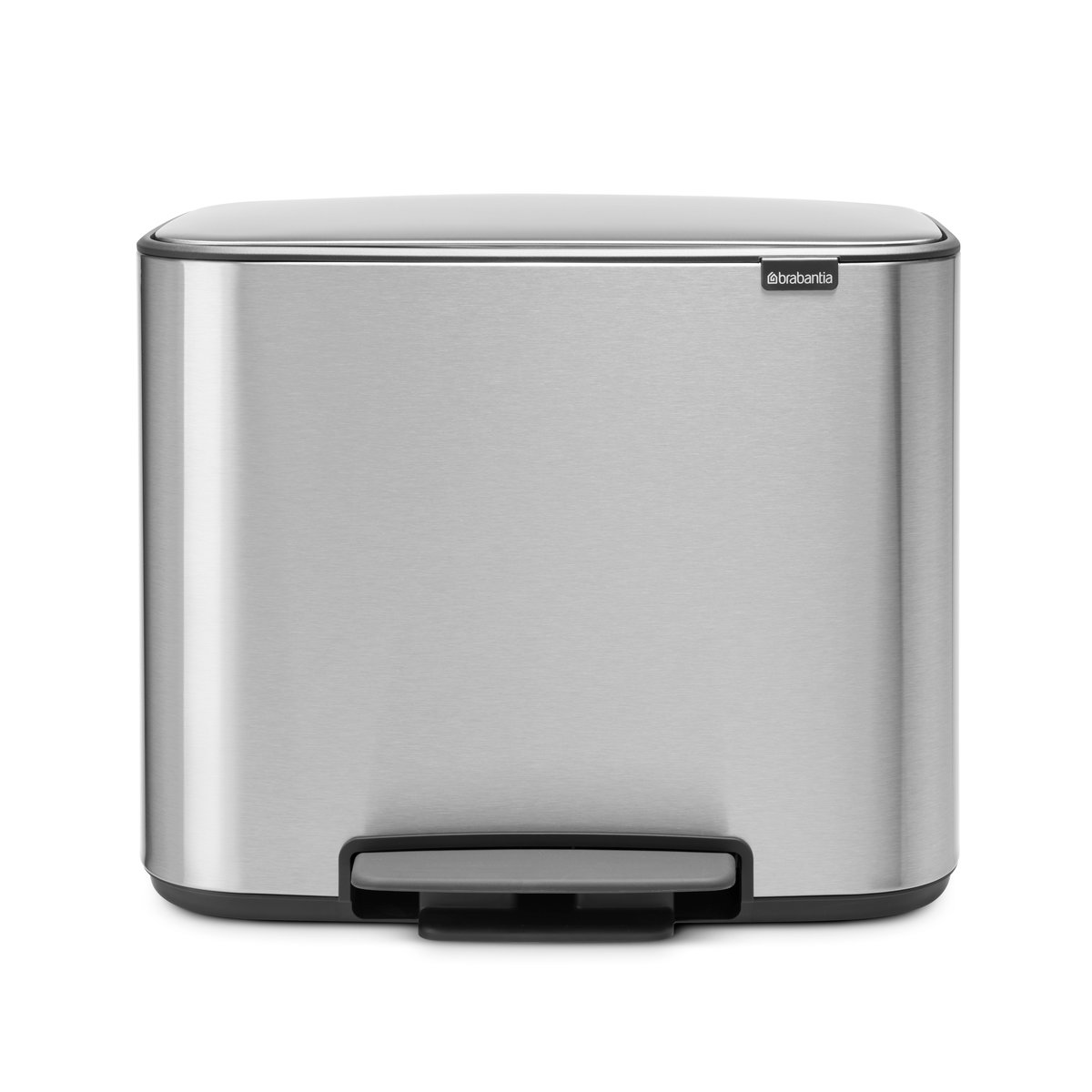 Brabantia Bo poljinroskasäiliö 11 + 23 l mineral steel FFP