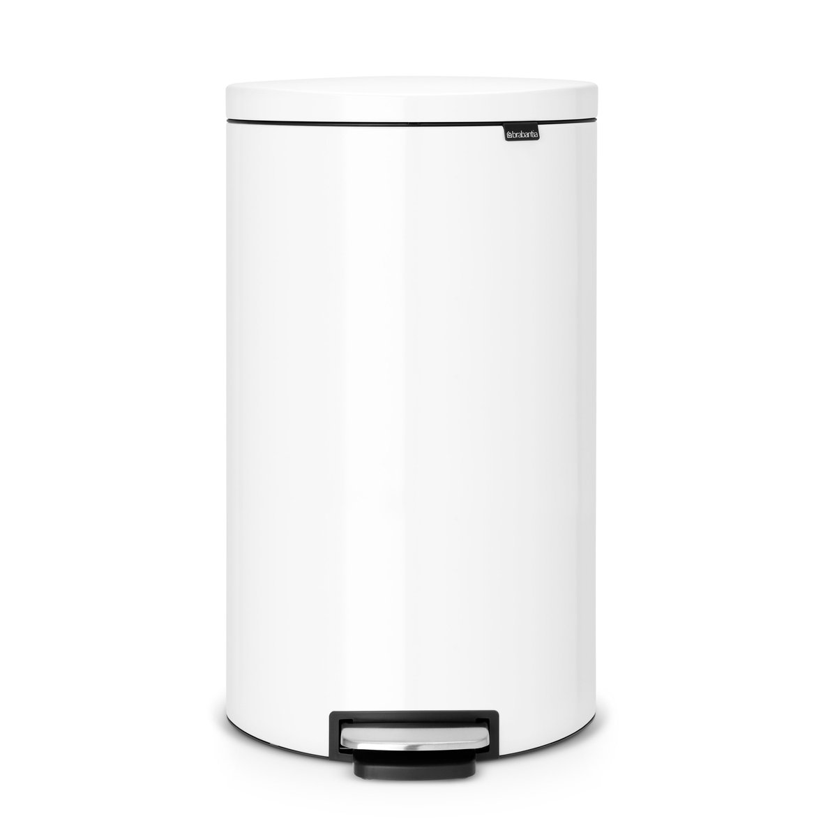 Brabantia FlatBack+ poljinroskis Silent 30 litraa white (valkoinen)