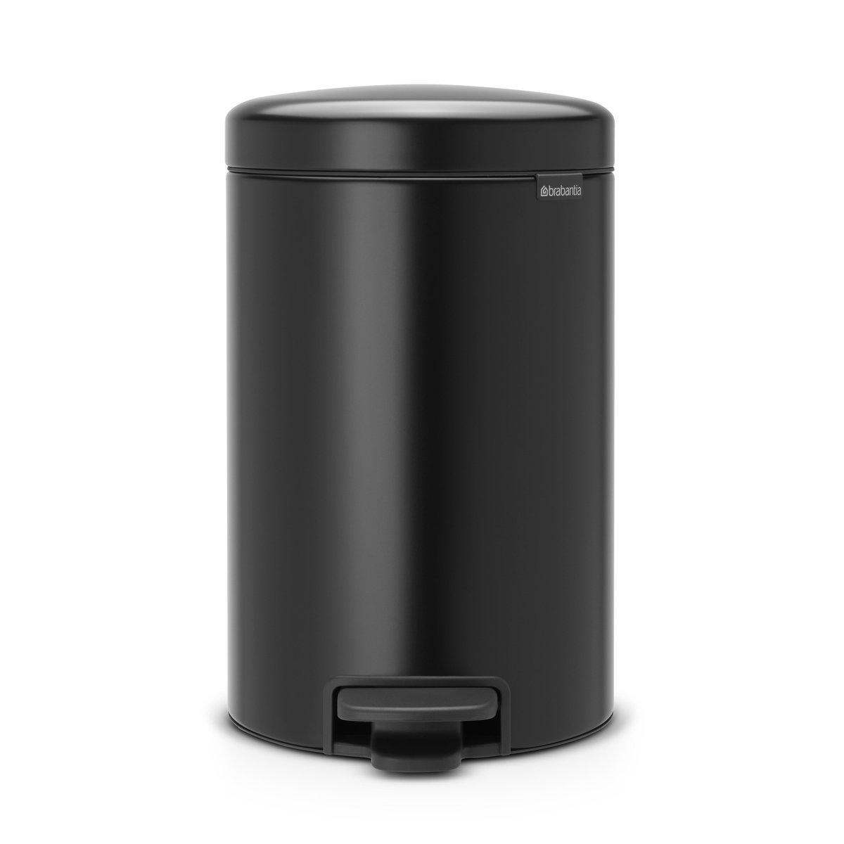 Brabantia New Icon poljinroskis 12 litraa matt black (musta)