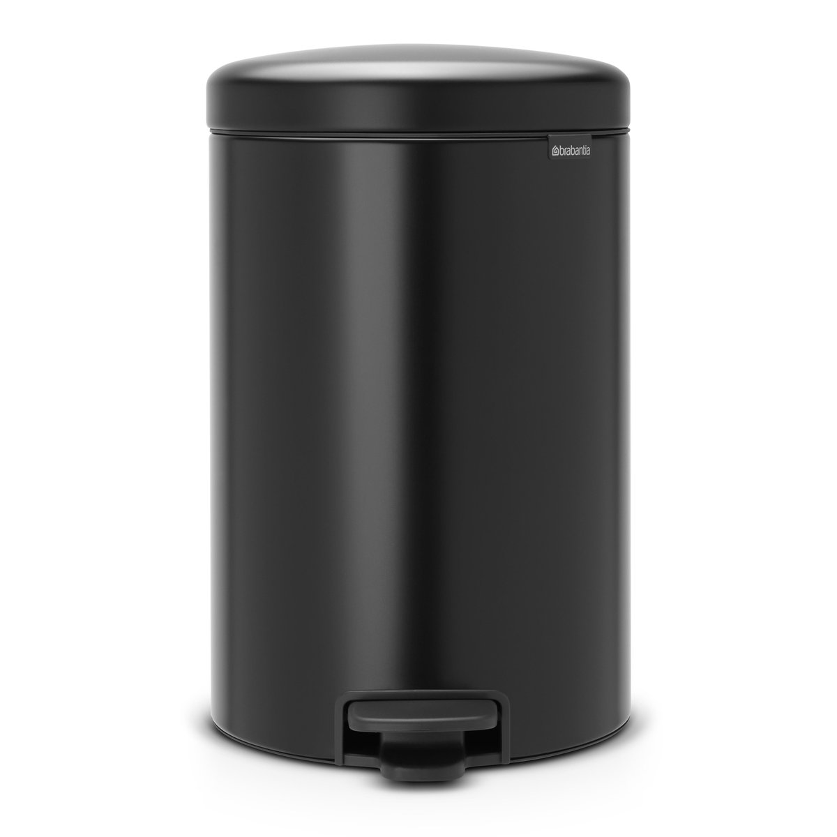 Brabantia New Icon poljinroskis 20 litraa matt black (musta)