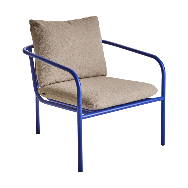 Bendt lounge-nojatuoli - Teddy beige-indigo blue - Brafab