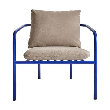 Bendt lounge-nojatuoli - Teddy beige-indigo blue - Brafab