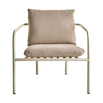 Bendt lounge-nojatuoli - Teddy beige-pearl white - Brafab