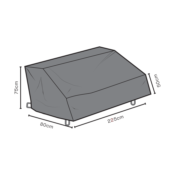 Brafab kalustesuoja sohva - Musta 80 cm - Brafab