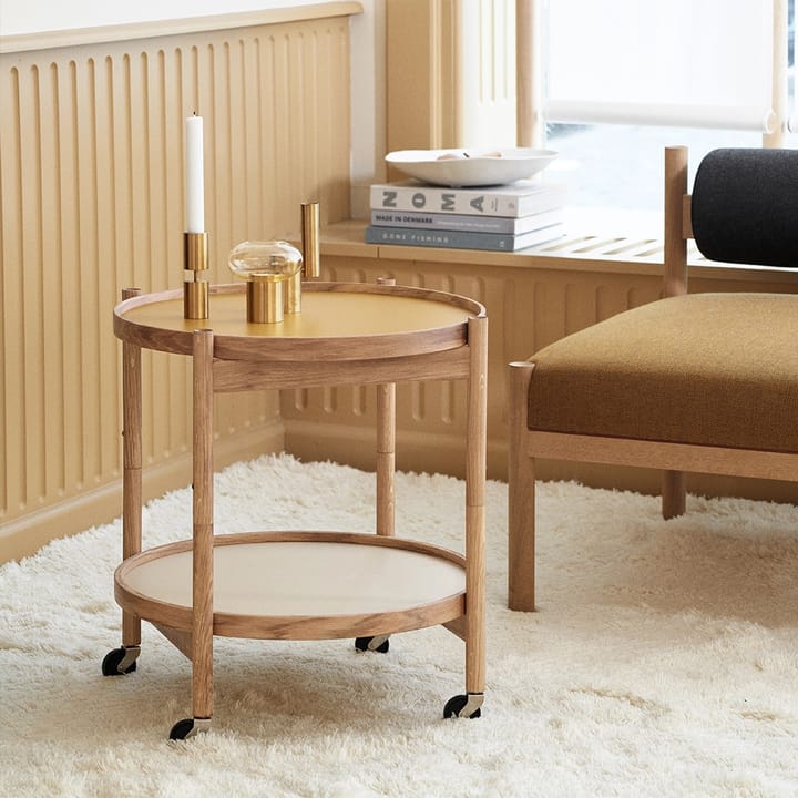 Bølling Tray Table model 50 -rullapöytä, Base, öljytty saksanpähkinärunko Brdr. Krüger