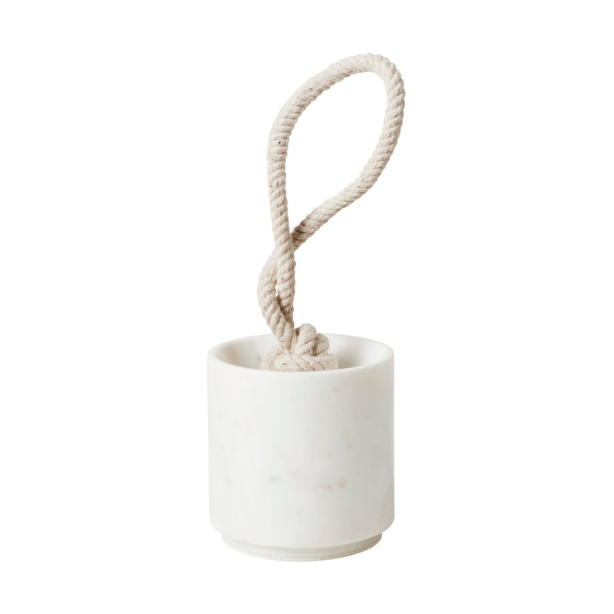 Broste Copenhagen Abby ovipysäytin Ø10×10 cm White marble